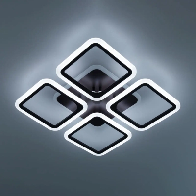 Citilux Марсель Смарт CL232A145E RGB Умная люстра Чёрная