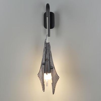 5442/6WL L-VISION ODL_EX26 059 черный/дымчатый/металл/стекло/акрил Бра LED 6W 3000K 633Лм AFALINA