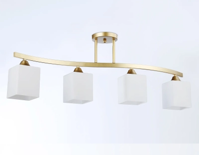 Светильник подвесной TR303122/4 CGD/FR золото/белый матовый E27/4 max 40W 840*150*300