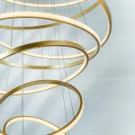 736483 Люстра ROTONDA 293W LED 8471LM 120G ЗОЛОТО 3000K