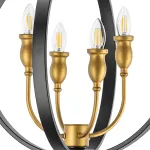 731247 Люстра CERO 4х40W E14 ЧЕРНЫЙ/ЗОЛОТО Lightstar