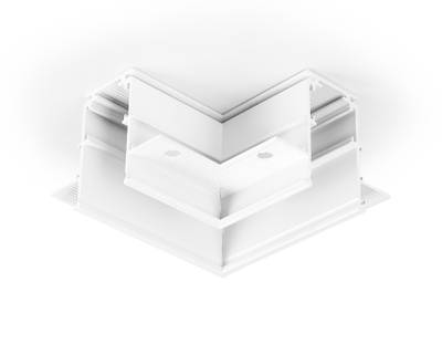 Коннектор угловой для встраиваемого шинопровода Magnetic GL3352 WH белый 85*85*H46.8