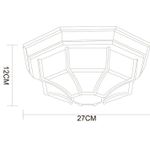 Уличный потолочный светильник Arte Lamp PEGASUS A3121PF-1WG, 1хE27