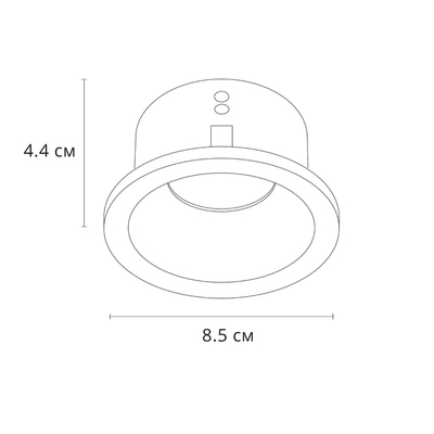 Точечный встраиваемый светильник Arte Lamp HELM A2869PL-1WH, 1хGU10