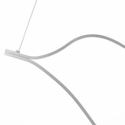 SL6106.103.65 Светильник подвесной ST-Luce Никель/Белый LED 1*65W 4000K