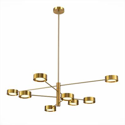 SL6504.302.08 Светильник потолочный ST-Luce Латунь/Латунь LED 8*5W 3000K