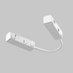 Коннектор питания угловой гибкий 15см Exility белый, TRA034CPC-42W-15-1. TM Maytoni