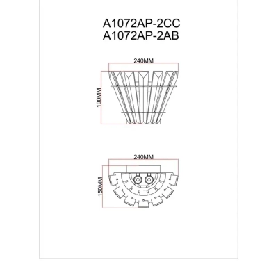 Настенный светильник Arte Lamp FLORIZEL A1072AP-2CC, 2хE14