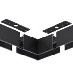 135307 PORT NT25 206 черный Соединитель "L" (в комплекте соединительная планка 2шт) IP20 VECTOR