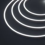 Герметичная лента MOONLIGHT-5000S-SIDE-2835-120-24V White (6х12mm, 10W, IP67) (Arlight, Вывод кабеля прямой)