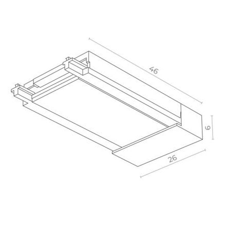 ST067.509.20 Ввод питания SKYFLAT ST-Luce Белый