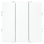 VLS030102 Выключатель встраиваемый VOLTUM S70 трехклавишный 10А, (белый матовый) (ТМ Maytoni)