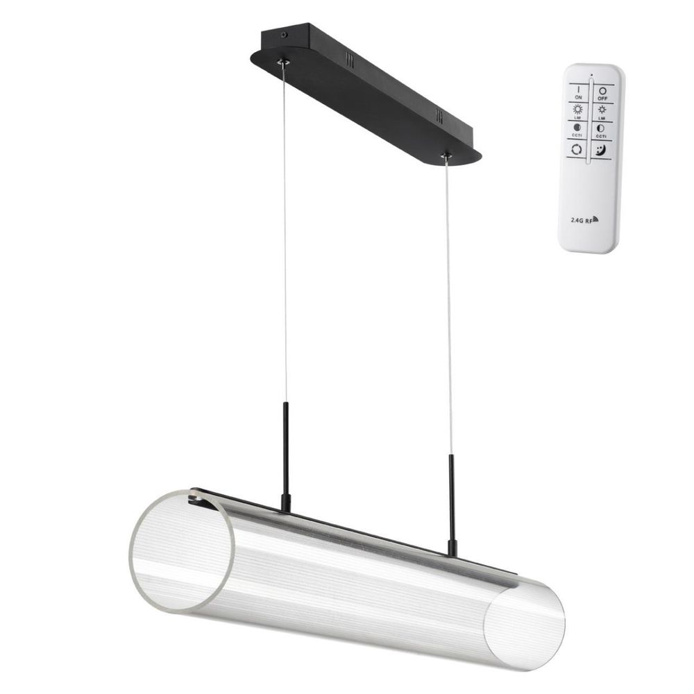 359322 OVER NT24 364 черный Светильник подвесной диммируемый, в комплекте пульт ДУ IP20 LED 36W 220-240V 3000К~6000К 3500Лм TROMPA