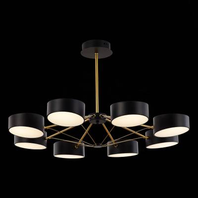 SLE6005-402-08 Светильник потолочный Черный, Золотистый/Черный LED 8*10W