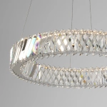 Светодиодная хрустальная люстра 101004 LED никель хрусталь Strotskis, LED
