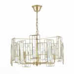 SLE103403-05 Люстра подвесная Шампань/Прозрачный E14 5*40W
