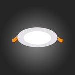 ST209.538.06 Св-к встр. Белый LED 1*6W 3000K 330Lm Ra80 110° IP20 D120xH8 90-265V