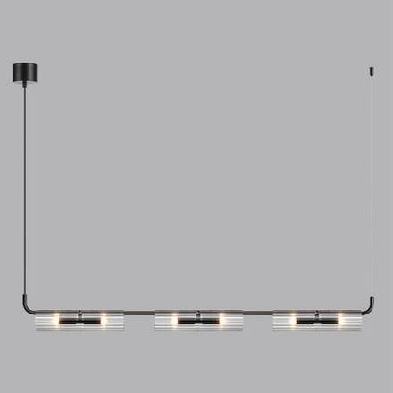 6561/6 SUSPENTIONI LN25 черный/прозрачный/металл/стекло Подвес G9 6*20W 220V TORONTO