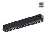 359930 PORT NT25 208 черный Трековый светильник с переключ. цв. темпер. IP20 LED 3000К\4000К\6000К 10W 90-240V VECTOR