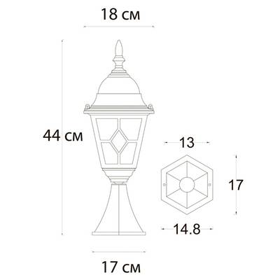 Ландшафтный светильник Arte Lamp MADRID A1541FN-1BN, 1хE27