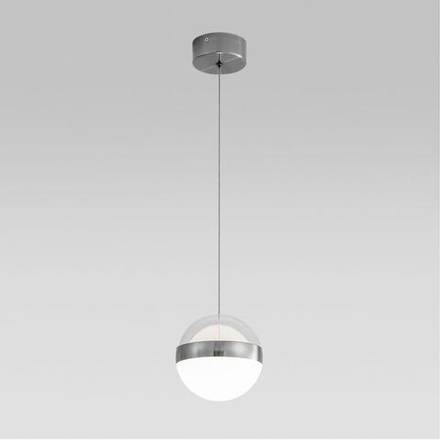 5037/12L L-VISION ODL24 389 никель/прозрачн/молочный/металл/акрил Подвес LED 12W 4000K 600лм RONI