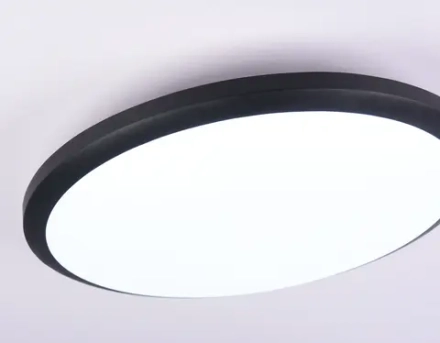 Потолочный светодиодный светильник FZ1234 BK черный IP44 42W 6400К D370*55 (Без ПДУ)