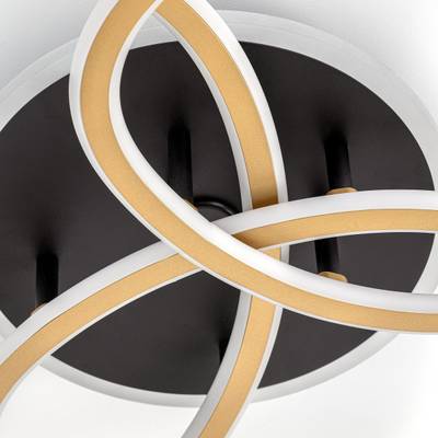Citilux TRIO CL215B132 Люстра потолочная с пультом Черный+Золото