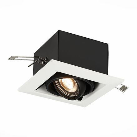 ST250.548.01 Св-к встр. Черный GU10 1*50W  L126xW126xH70 220V Без ламп
