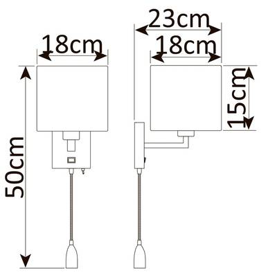 Бра Arte Lamp HALL A9249AP-2AB, 1хE27
