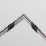 Коннектор угловой 90° Exility встраиваемый под ГКЛ 9,5мм, белый, TRACL034-42W-R. TM Maytoni