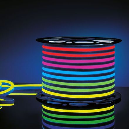 Светодиодный гибкий неон Гибкий неон 220V 12W 80Led 5050 IP67 односторонний RGB, 50 м