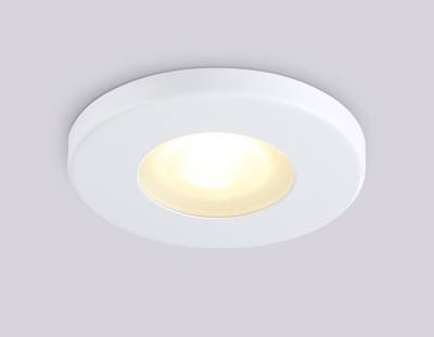 Светильник встраиваемый IP44 с высокой степенью пылевлагозащиты TN1180 WH белый IP44 GU5.3 D85*34