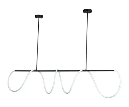 08041-200,19(4000K) Подвес диммируемый Далия черный L227 h100 Led 120w (4000K) с пультом ДУ