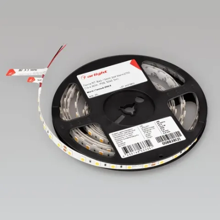 Лента RT-B60-10mm 24V Warm2700 (14.4 W/m, IP20, 5m) (Arlight, 14.4 Вт/м, IP20)