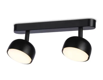 Светильник накладной TN71012/2 BK черный GX53/2 max 12W 260*80*90