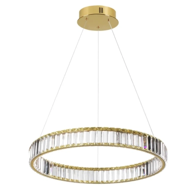 5015/36L L-VISION ODL23 587 золотой/прозрачный металл/хрусталь Люстра LED 36W 4000K 3600Лм VEKIA