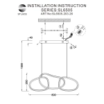 SL6505.203.26 Светильник подвесной ST-Luce Золотистый/Золотистый LED 1*26W 4000K