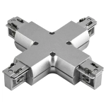 504149 Соединитель трековый трехфазный BARRA X-образный СЕРЫЙ Lightstar