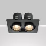 Встраиваемый светильник Hidden 3000K 2x10W 36°, DL045-02-10W3K-B. TM Maytoni