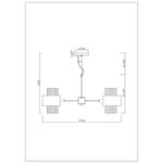 Подвесная люстра Arte Lamp FANTASIA A4076LM-5CC, 5хE14
