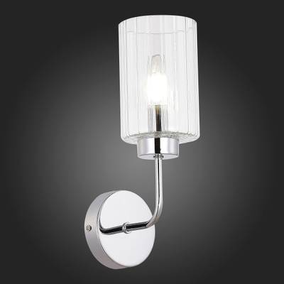 SLE1127-101-01 Бра Хром/Прозрачный E14 1*40W