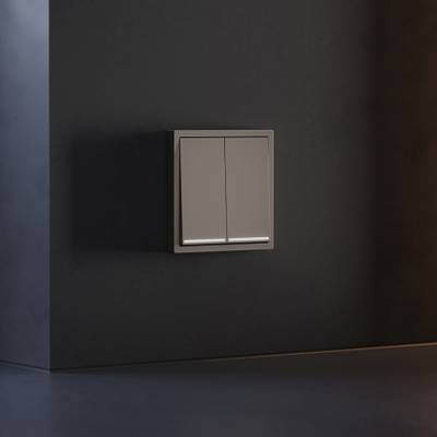 VLS000414 Клавиши для выключателя/переключателя двухклавишного с подсветкой, S70 (капучино). (ТМ Maytoni)