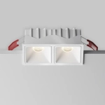 Встраиваемый светильник Альфа / Alfa LED 20 Вт 4000 К 50°, DL043-02-10W4K-SQ-W-1. TM Maytoni