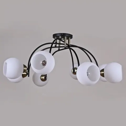 IL0250-8CSQ-79 BK AB светильник потолочный ILLUMICO, E27х8