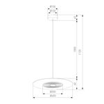 Подвесной светильник с металлическим плафоном 40030/1 LED / черный, LED
