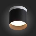 ST102.402.09 Светильник потолочный Черный LED 1*9W 3000K 702Lm Ra>80 120° IP20 D79xH75 170-240V