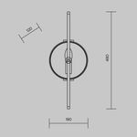 Настенный светильник (бра) Marmo E14х1, MOD099WL-01G. TM Maytoni