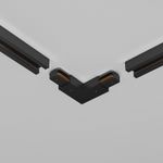 Угловой коннектор питания с вводом питания Unity черный, TRA001CLB-11B. TM Maytoni