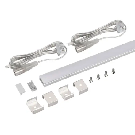 Набор для светодиодной подсветки ARL-KIT-SLIM-FC 24V Day4000 (14 W/m, IP20, 2m) (Arlight, Алюминий+пластик)