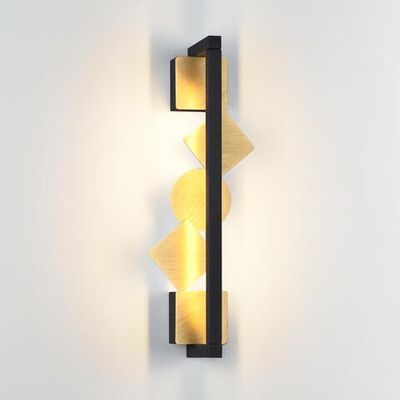 6691/7WL HIGHTECH ODL_EX24 057 Настенный светильник черный/бронза браширов./металл/акрил поворотный на 360° IP20 LED 8W 184Лм 3000K GEOS